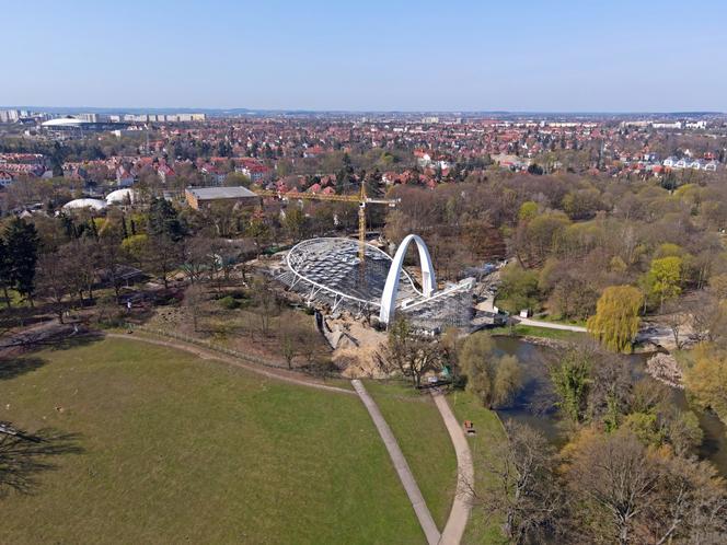 Przebudowa Teatru Letniego w Szczecinie - kwiecień 2021