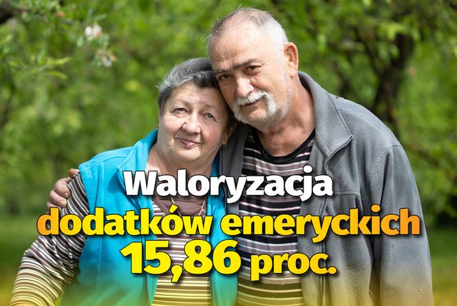 Waloryzacja dodatków emeryckich 15,86 proc.