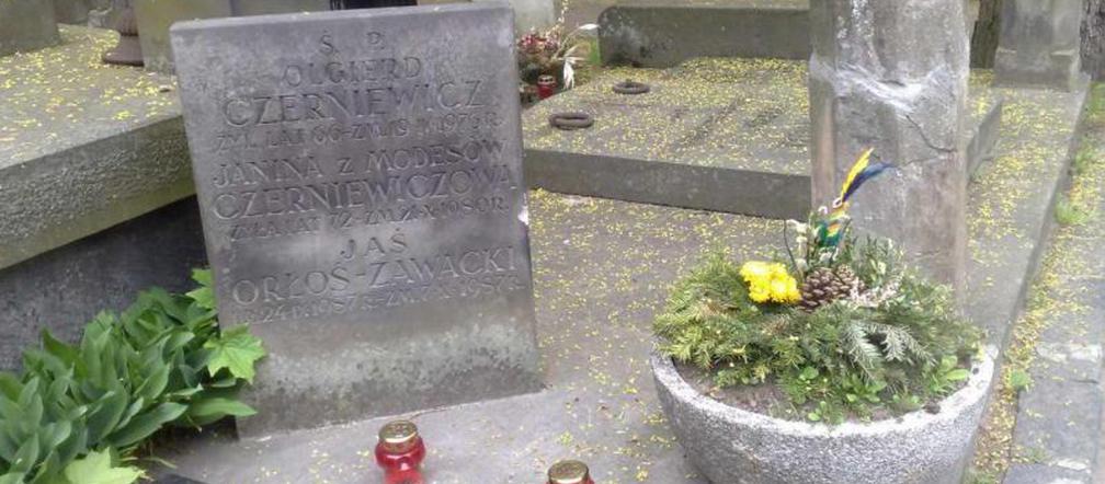 Grób syna Orłosia. Tu zostanie pochowana Teresa Orłoś.
