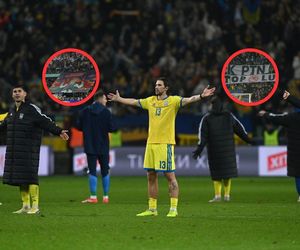 Odbiera mowę na widok transparentów na meczu Ukraina - Islandia. To się działo w Warszawie 