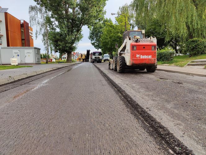 Trwa remont na Plażowej w Siedlcach