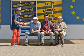 Ranczo 8 sezon. Pietrek (Piotr Pręgowski), Hadziuk (Bogdan Kalus), Solejuk (Sylwester Maciejewski), Stach Japycz (Franciszek Pieczka)