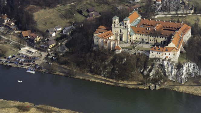 Opactwo benedyktynów w Tyńcu - widok z góry