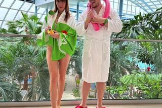 Marianna Schreiber i Michał Marszał na basenie