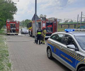 Warszawa. Pożar dawnej jednostki wojskowej