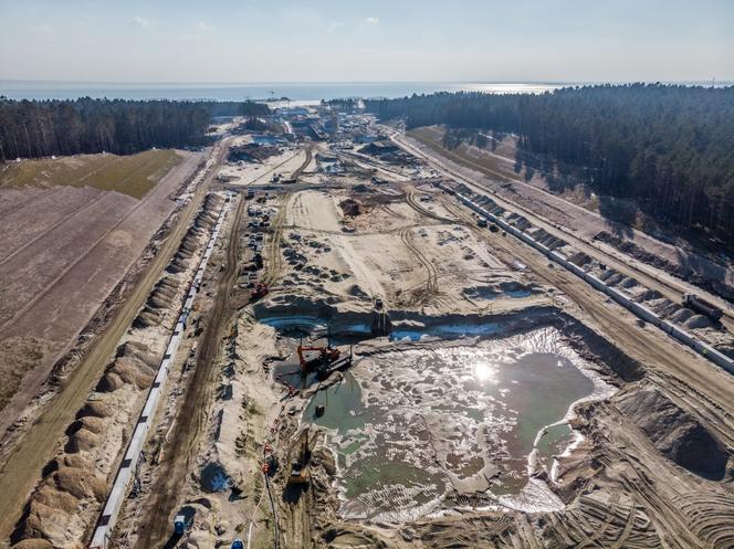 Minister infrastruktury odwiedził przekop Mierzei Wiślanej