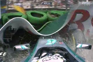 Wypadek Lewisa Hamiltona przed GP Niemiec