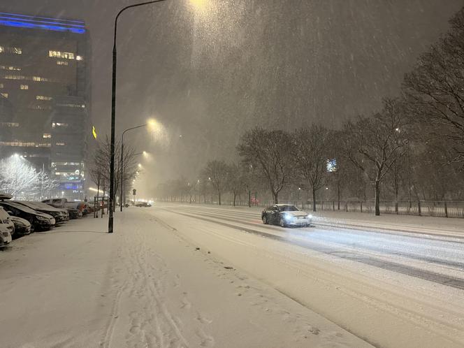 Śnieżyca w Warszawie