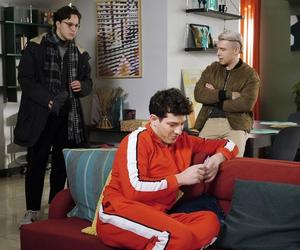 Barwy szczęścia, odc. 2833. Patryk (Konrad Skolimowski), Kajtek (Jakub Dmochowski), Justin (Jasper Sołtysiewicz)