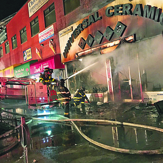 Kafelki poszły z dymem