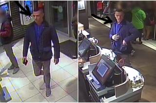 Warszawska policja szuka złodzieja. Ukradł kurtkę, portfel i kartę płatniczą. Użył jej i wydał kilkaset złotych [ZDJĘCIA]