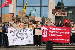 Protest przeciwko programowi Mieszkanie na Start w Warszawie