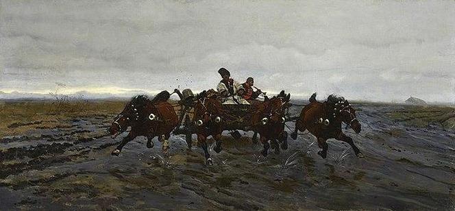 Józef Chełmoński, "Czwórka" (1881)