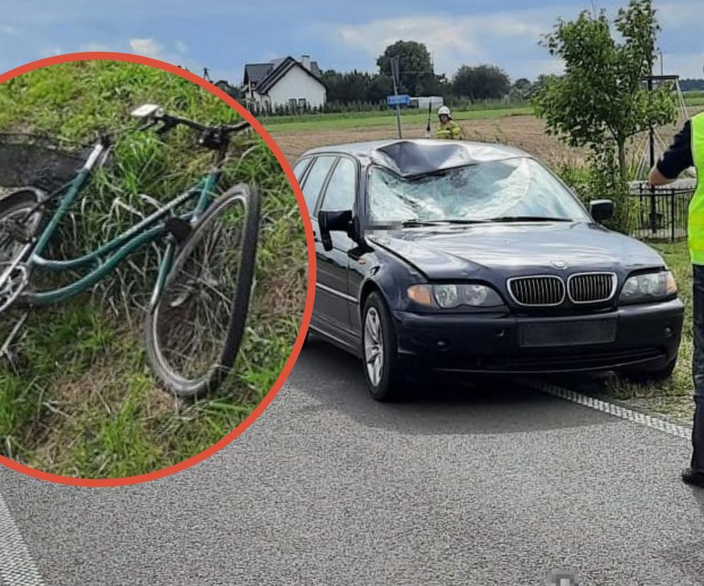 Helenów: BMW staranowało rowerzystę. Makabryczna śmierć na drodze