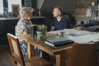 M jak miłość, odcinek 1840: Barbara (Teresa Lipowska), Bartek (Arkadiusz Smoleński)