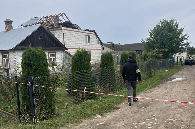 "Pięć minut byłam od śmierci". Na dom pani Alicji i jej męża spadł rosyjski dron