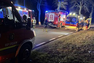 Potrącił kobietę na hulajnodze, a potem uderzył w drzewo