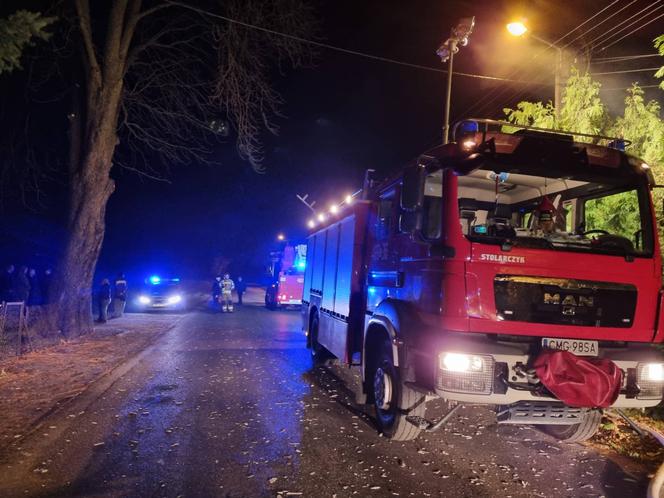 Pożar domu jednorodzinnego pod Mogilnem! Z budynku nic nie zostało