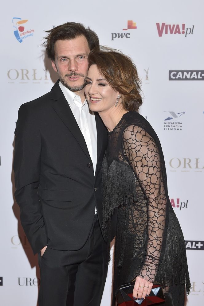 Maja Ostaszewska z partnerem