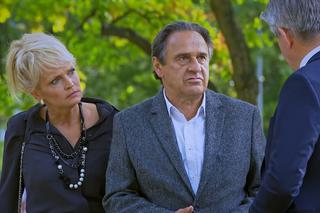 Barwy szczęścia odc. 2005. Jerzy (Bronisław Wrocławski), Małgorzata (Adrianna Biedrzyńska)