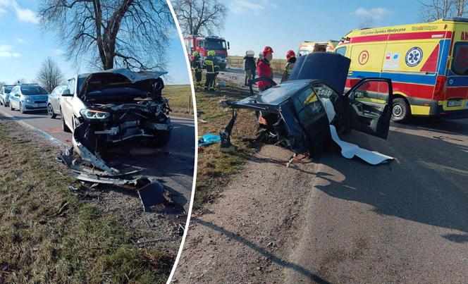 Potworny wypadek pod Siedlcami. Auto rozpadło się na pół!