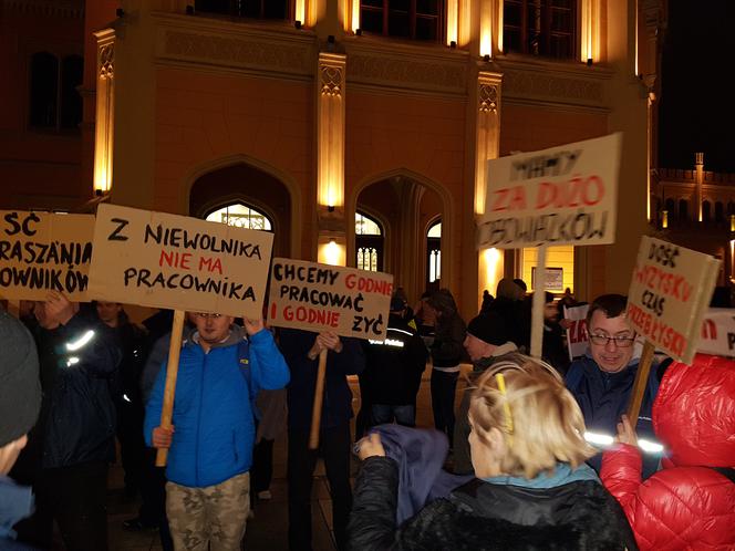 Protest pracowników Poczty Polskiej