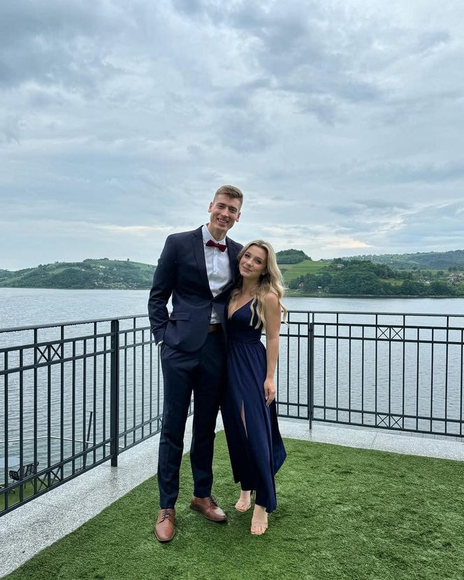 Kamil Semeniuk z żoną Katarzyną