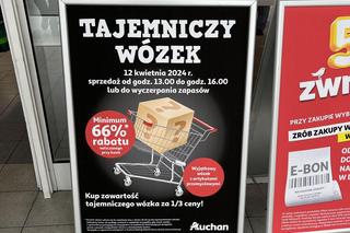 Tajemnicze wózki Auchan, to kupili klienci w Warszawie 