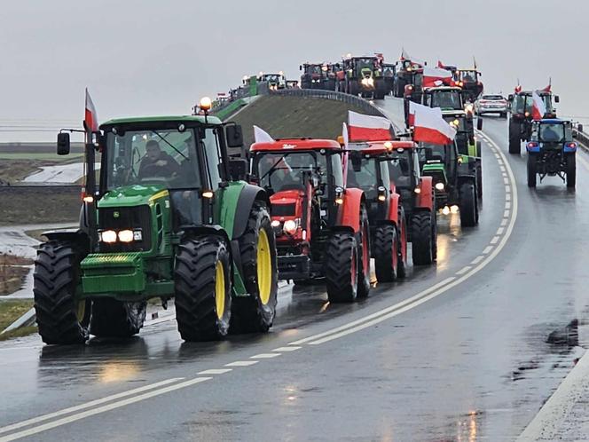 Protest rolników z Podkarpacia w Przeworsku