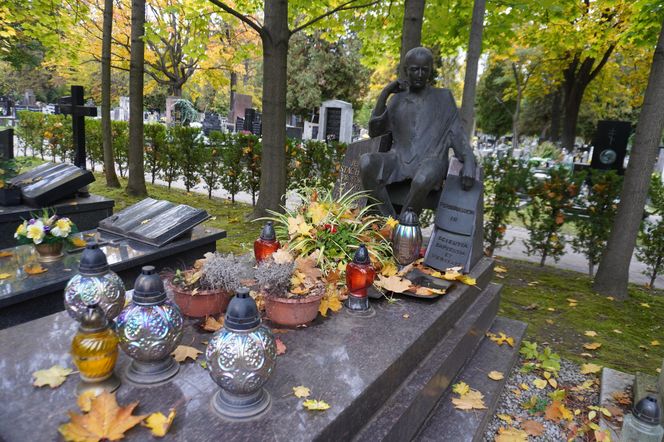 Grób prof. Jerzego Stachury na Cmentarzu Rakowickim