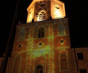 Iluminacja świąteczna na Wieży Trynitarskiej w Lublinie 2024