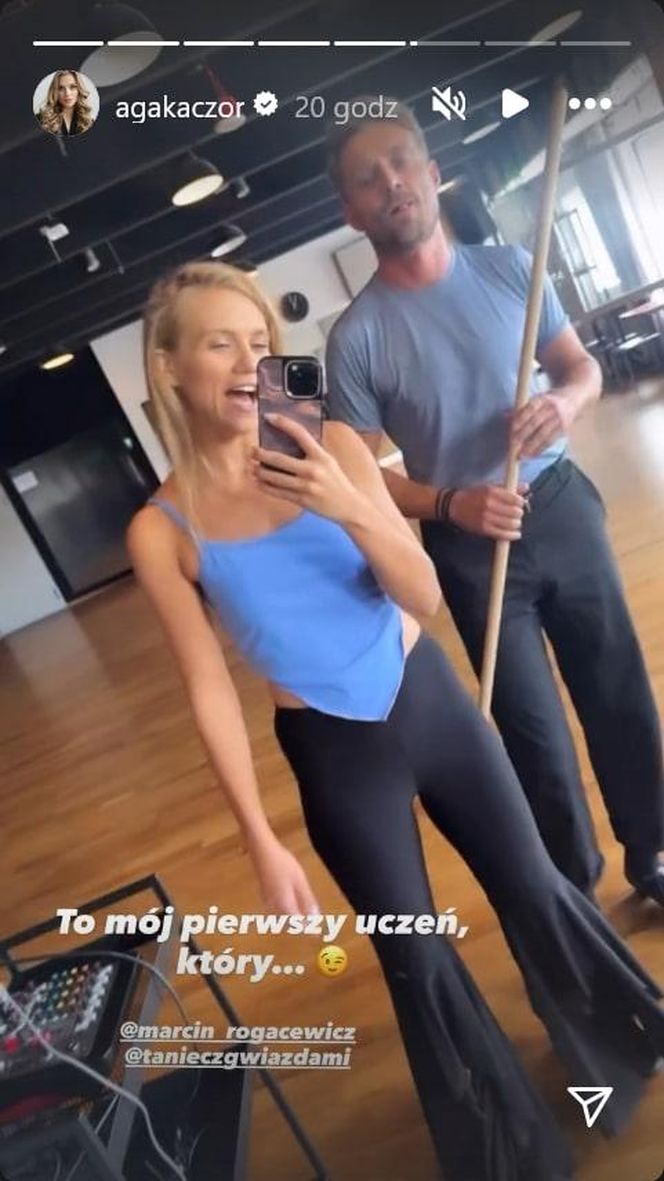 Agnieszka Kaczorowska dumna jak nigdy. Rogacewicz? Mokry od góry do dołu!