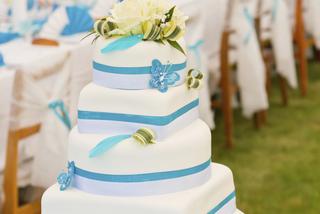 Dekoracje ślubne w kolorze Tiffany Blue