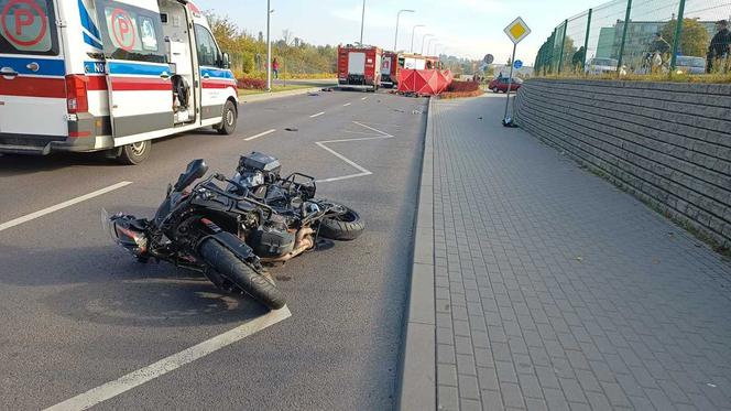 Tragiczny wypadek w Kętrzynie. Motorowerzysta zginął na miejscu