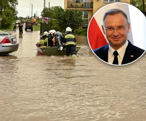 Polska walczy z powodzią. Gdzie jest Andrzej Duda? W planach ma udział w dożynkach prezydenckich