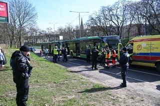 Zderzenie autobusów 