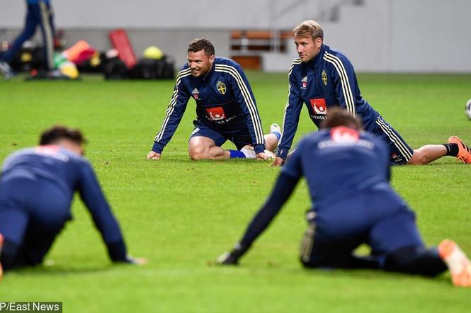 Marcus Berg (przodem, po lewej) i Ola Toivonen (przodem, po prawej)