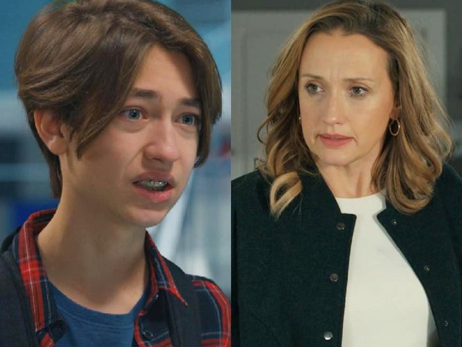 Barwy szczęścia odc. 3180. Asia Sokalska (Anna Gzyra), odcinek 3177. Emil (Artem Malaszczuk)