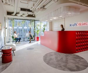 Biuro Kraft Heinz w kompleksie Harmony Office Park na warszawskim Mokotowie