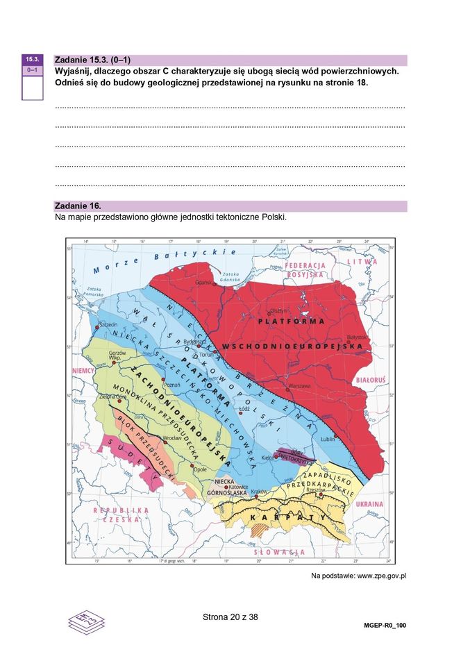 Matura próbna 2024 geografia