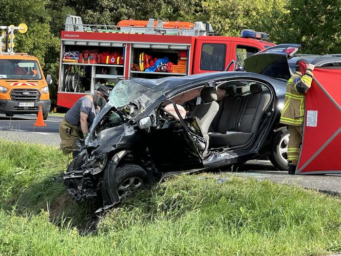 Sochaczew: Wyprzedzał i przez to zginęli? Koszmarny wypadek na prostej drodze. Nie żyją dwie osoby