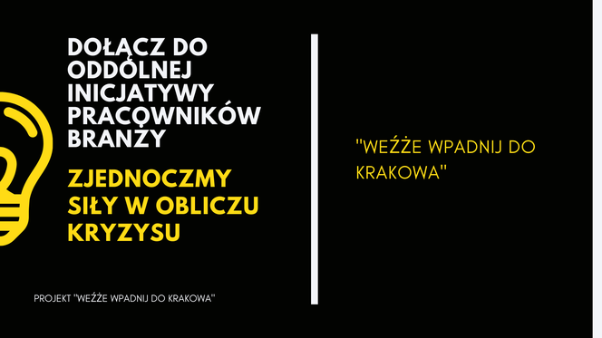 Weźże wpadnij do Krakowa: wspólna akcja przedsiębiorców, dotkniętych kryzysem przez pandemię