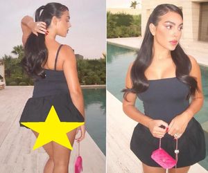 Georgina Rodriguez założyła sukienkę tak krótką, że wpadka była blisko! 