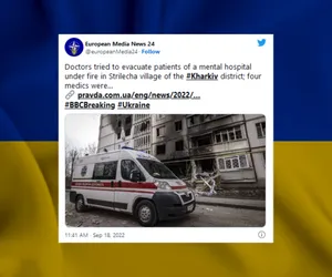 Ukraina: Rosjanie ostrzelali medyków w trakcie ewakuacji szpitala