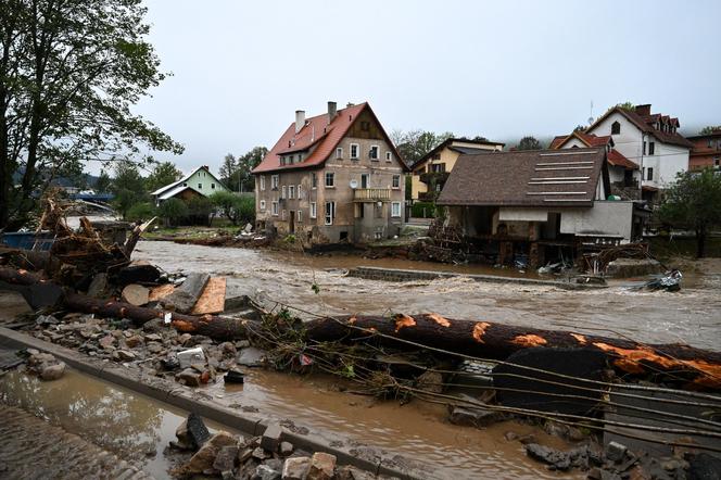 Lądek Zdrój po przejściu fali