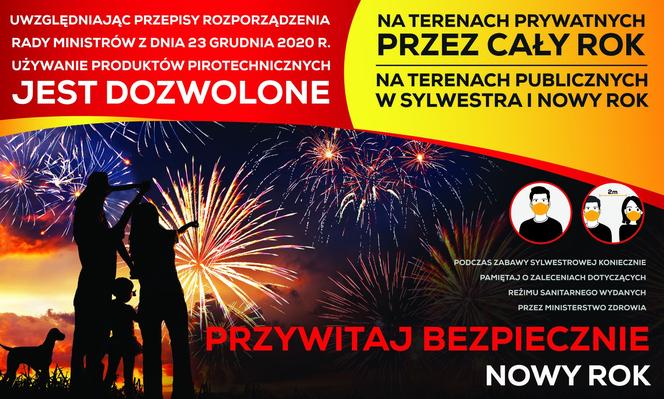 Legalne fajerwerki w Sylwestra