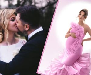 Faustyna Martyniuk w ciąży pozuje w różu i błękicie. Stylizacja jak marzenie, ale... gdzie tatuś?