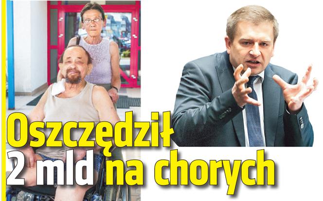 Oszczędził 2 mld na chorych