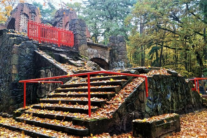 Porządkowanie terenu wokół wieży Quistorpa