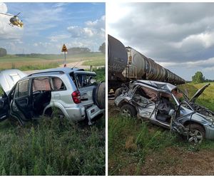 Dramatyczny wypadek w Podlaskiem. Auto wjechało pod pociąg, jest nagranie!